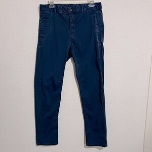 Zara Man Blue Basic Collection Chino Pants Trousers Business Casual 32